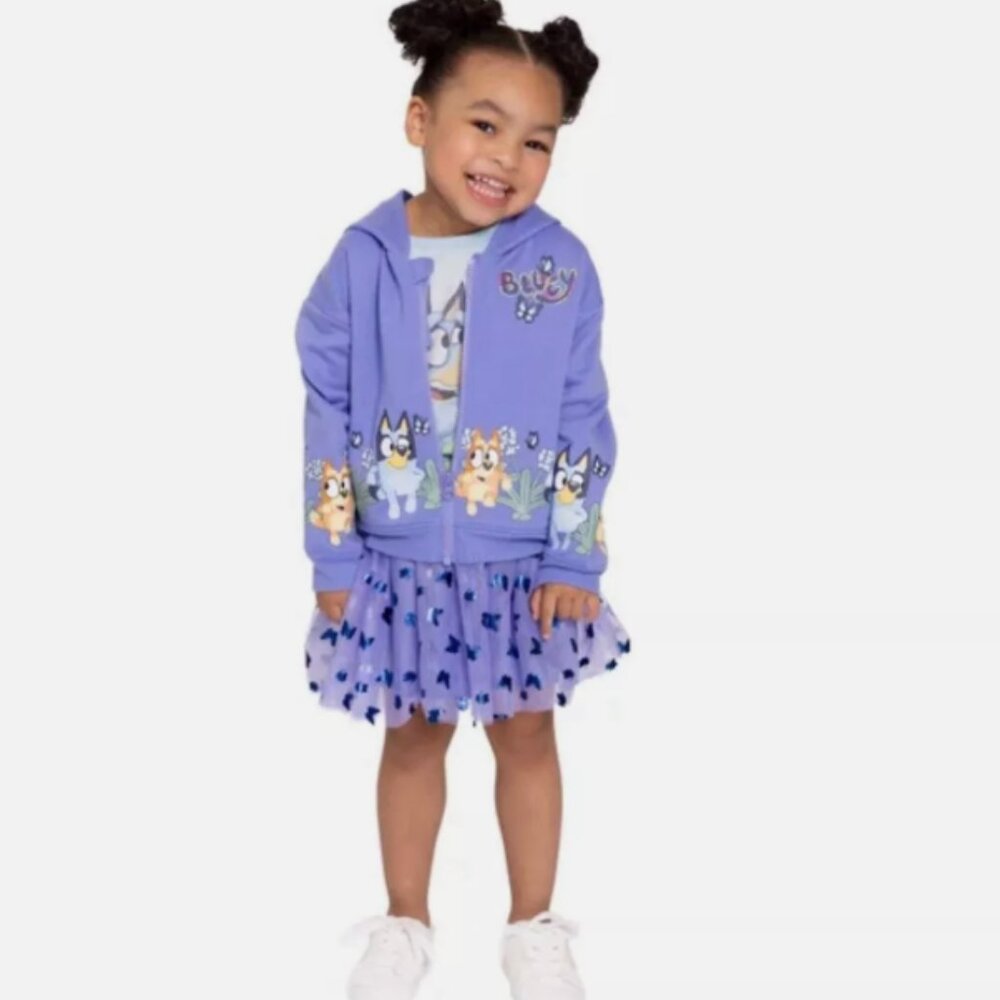 Bluey Ludo Studio Character Kids' 3-piece Tutu Set 4T - Picture 7 of 10